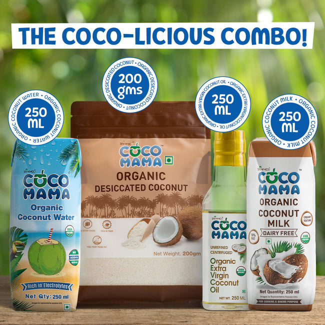 Coco Mama Gift Box | 4-in-1 Coconut Milk, Coconut Water, Coconut Oil & Dessicated Coconut
